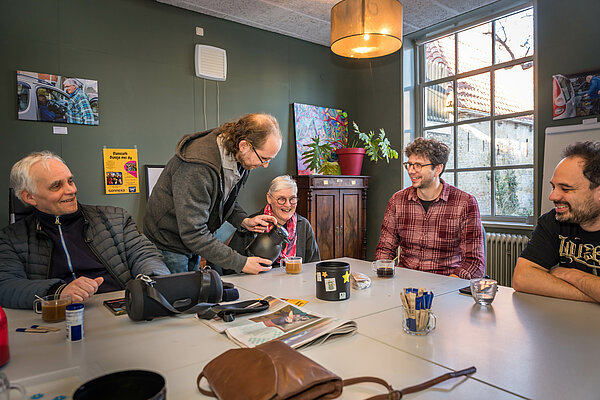 Erik Blank - Stjoer Erik Blank bij Sociale Inloop van Stjoer